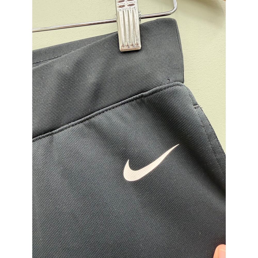 Nike Girls L 12-14 Black Wide Leg Capri Pants Y2K Athletic Pockets - Picture 2 of 6